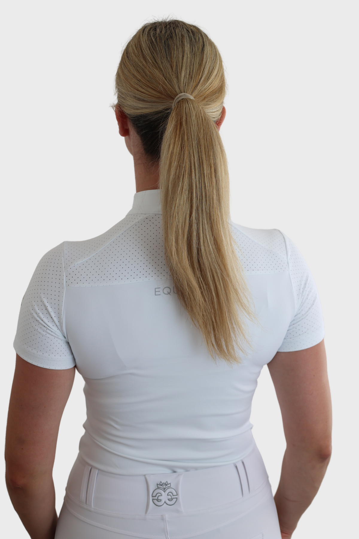 EQUEENE Short Sleeved Show Shirt - White