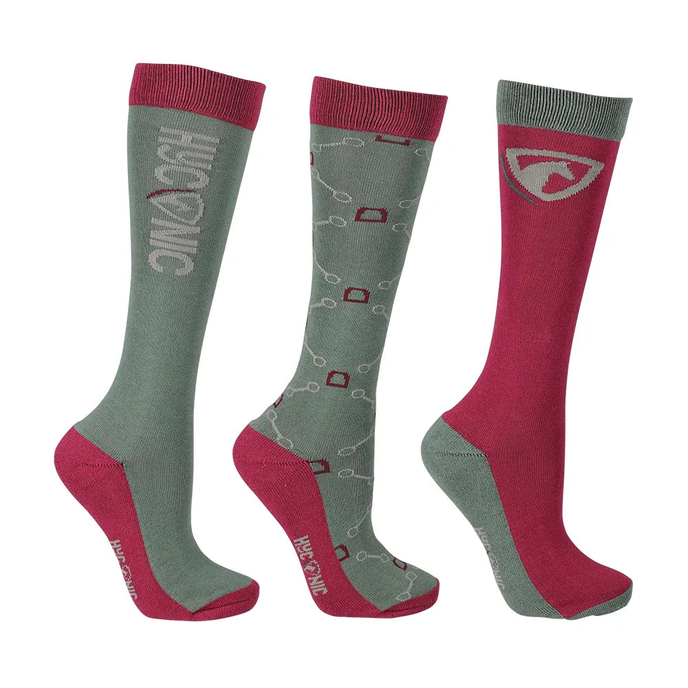 HyConic Pattern Socks- Adult (Pack of 3)