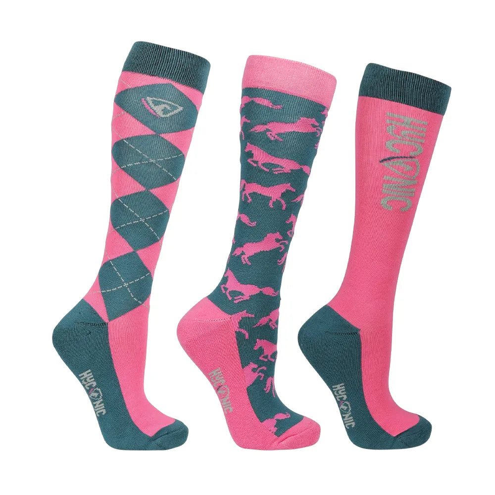 HyConic Pattern Socks- Adult (Pack of 3)