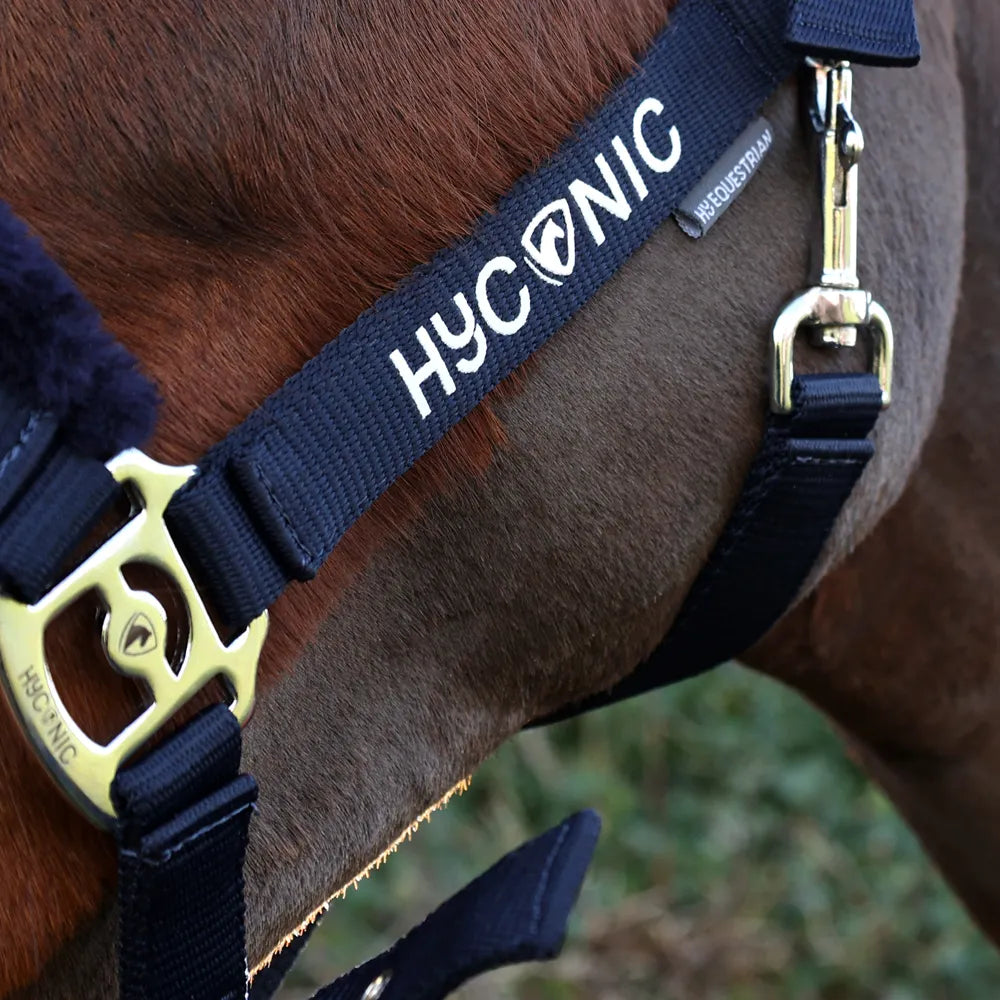 HyConic Faux Fur Head Collar and Lead Rope Set