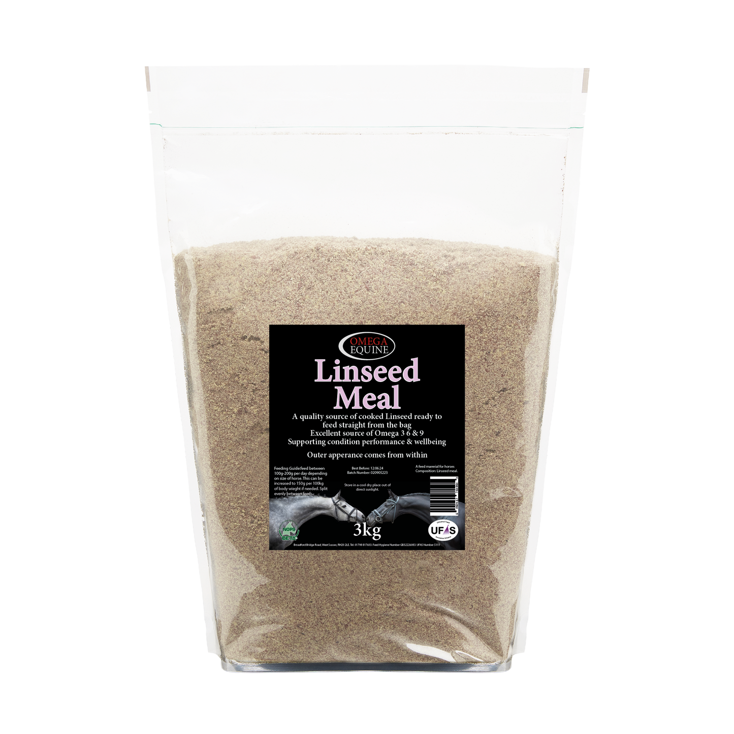Omega Equine Linseed Meal 3kg