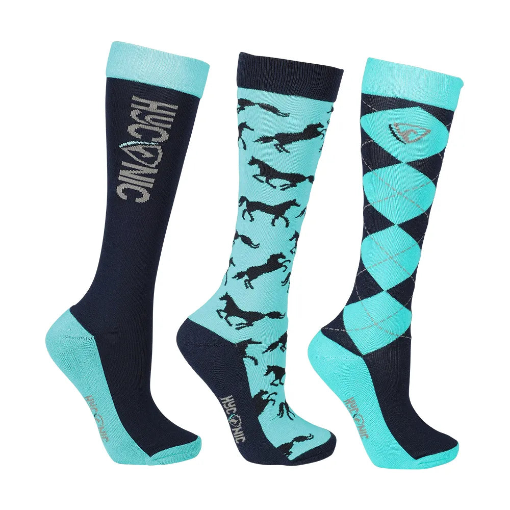 HyConic Pattern Socks (Pack of 3)