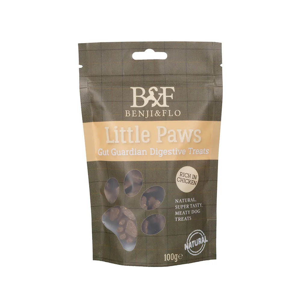 Benji & Flo Little Paws Gut Guardian Digestive Treats- Chicken