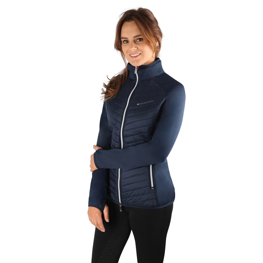 Hy Equestrian Synergy Elevate Sync Lightweight Jacket- Navy/ Fig
