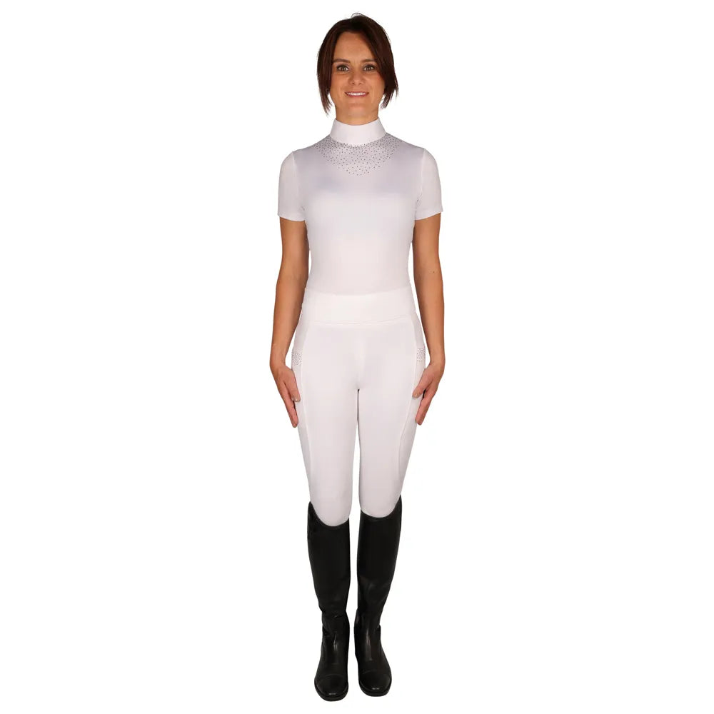 Hy Equestrian Roka Regal Riding Tights White