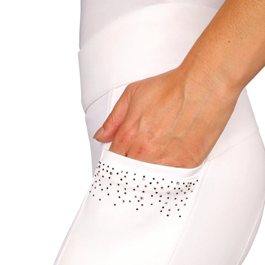 Hy Equestrian Roka Regal Riding Tights White