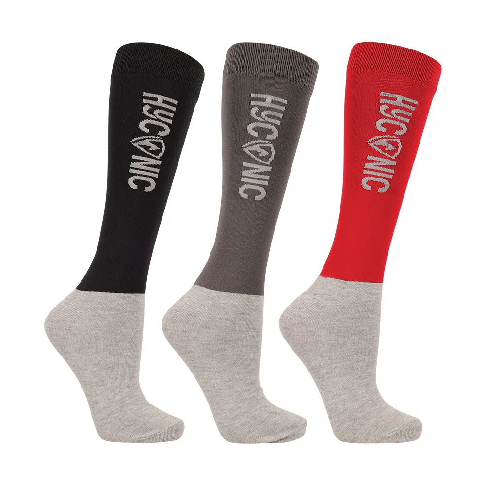 HyConic Socks- Adult 4-8 (Pack of 3)