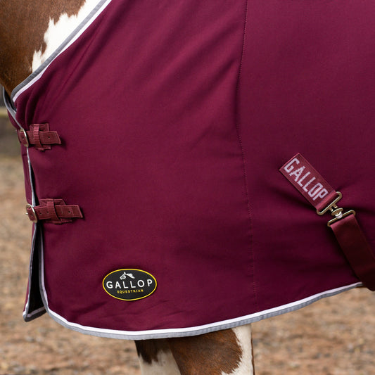 NEW GALLOP Burgendy Jersey Cooler Rug