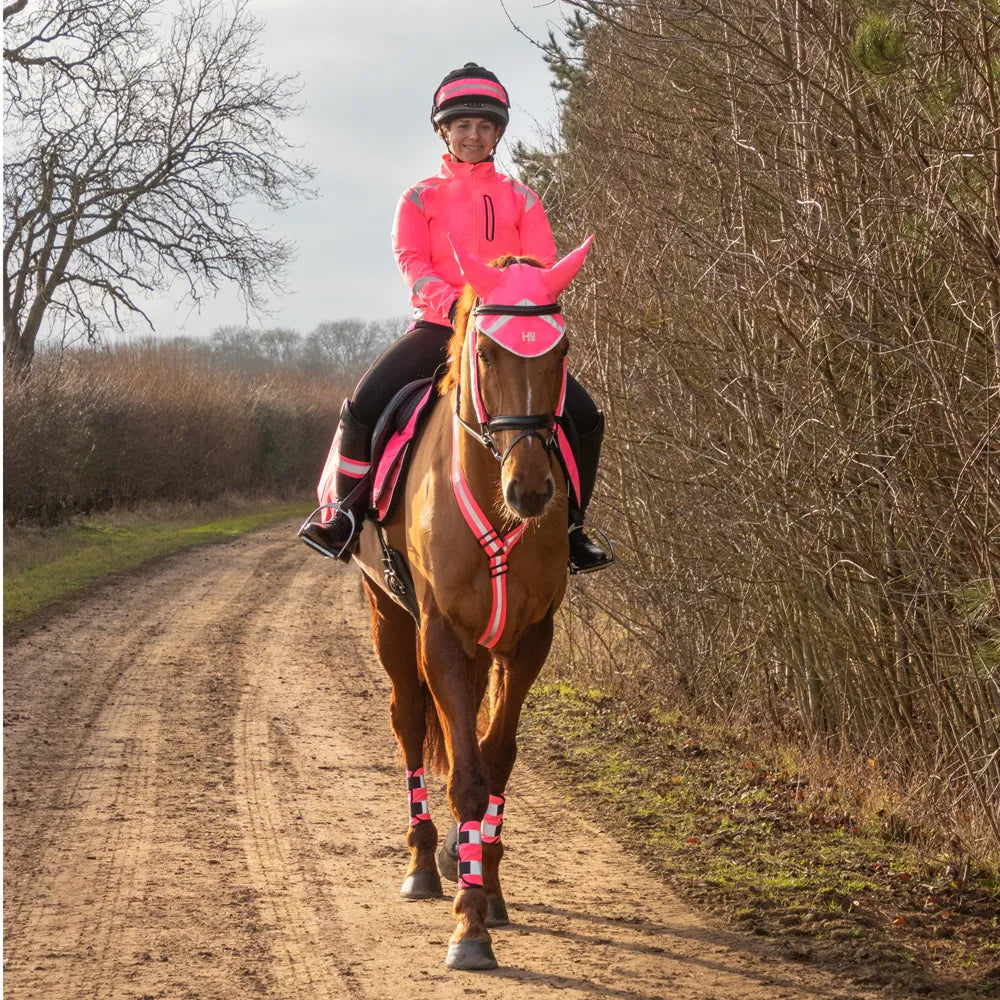 Hy Equestrian Reflector Ear Bonnet