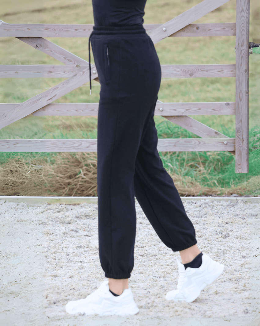 EQUEENE Lola Polar Sweatpants - Black