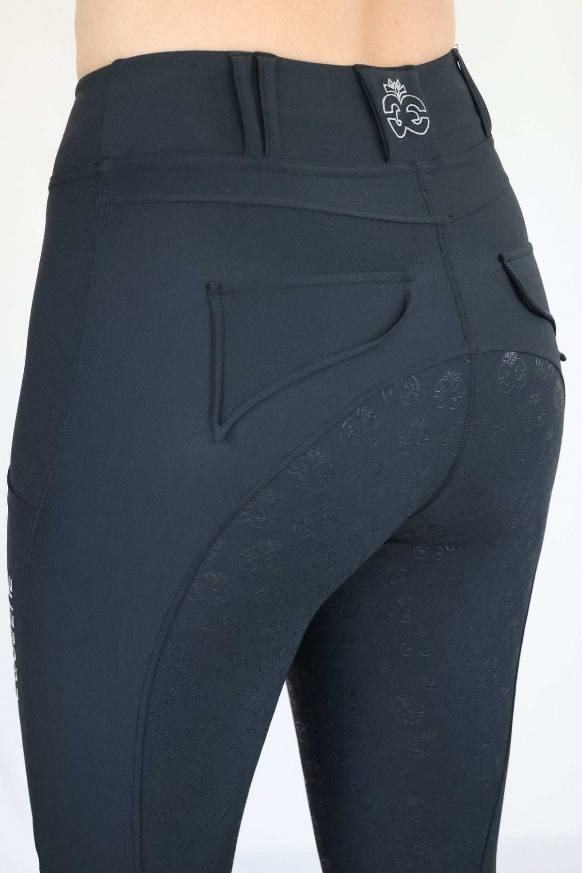 EQUEENE Performance Riding Breeches - Black