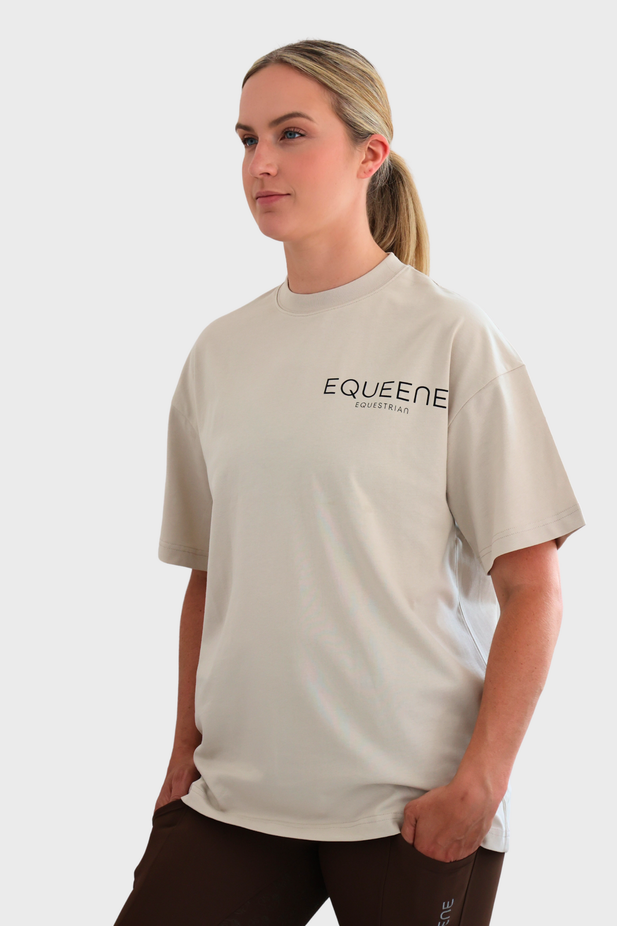 Tessa Oversized Tee - Stone