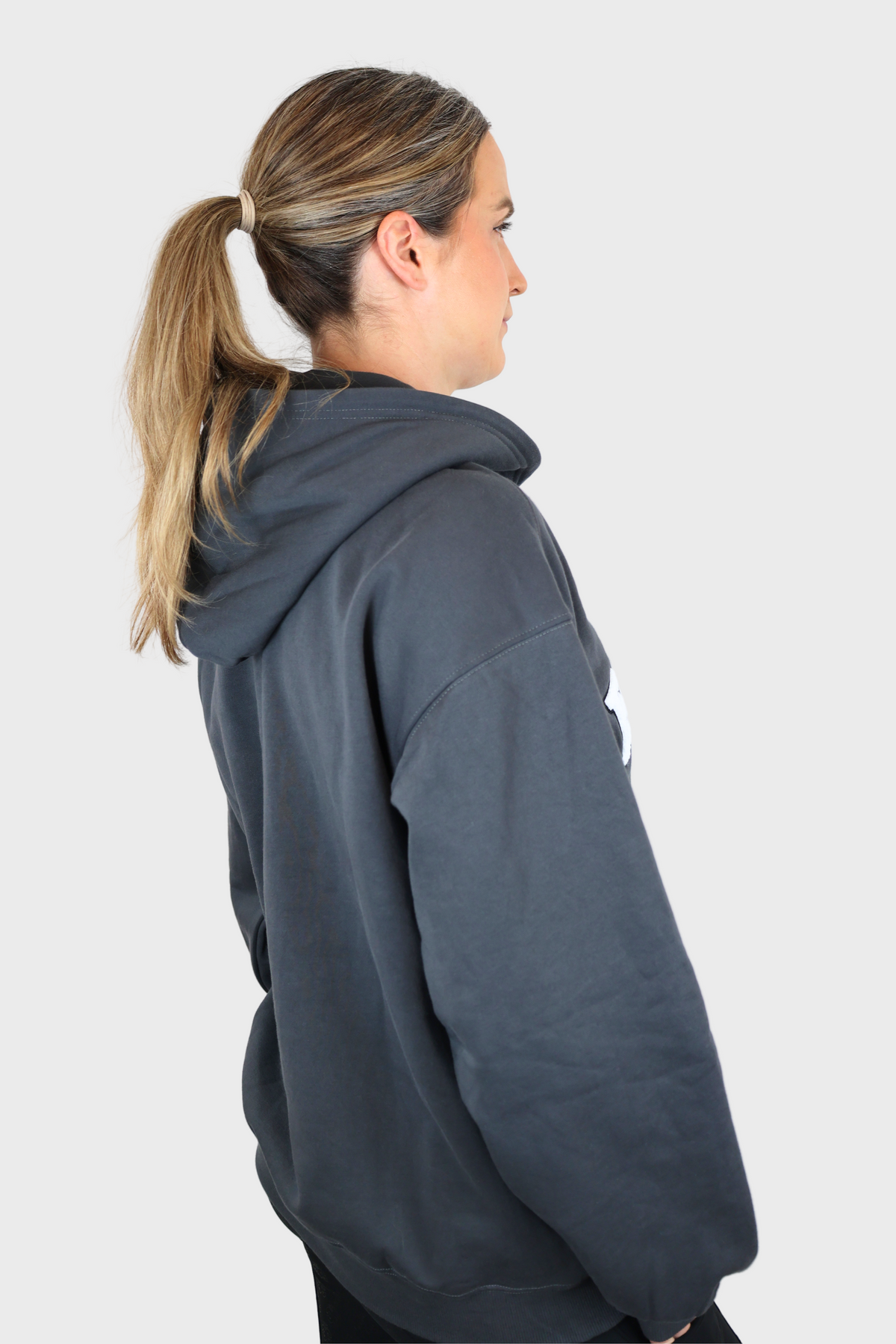 EQUEENE Ellie Oversized Hoodie - Granite