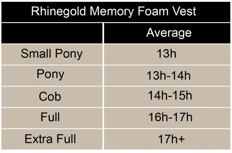 Rhinegold Memory Foam Vest