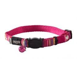Rogz Neo Catz Pink Candy Stripe Cat Collar 20-31 cm