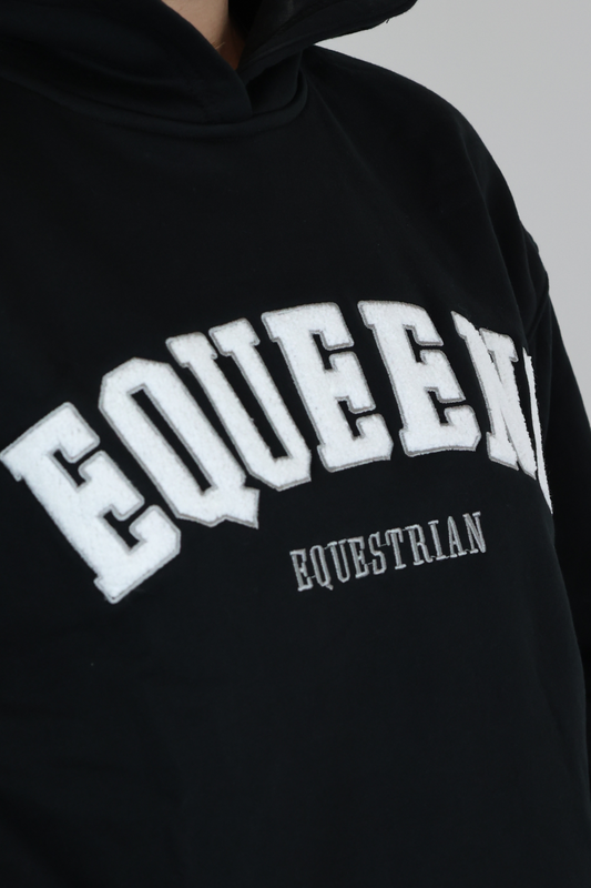 EQUEENE Ellie Oversized Hoodie - Black