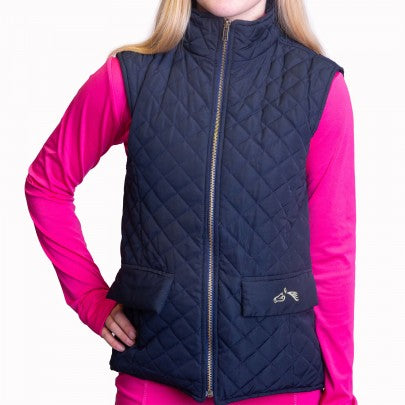 Gallop Womens Navy Gillet