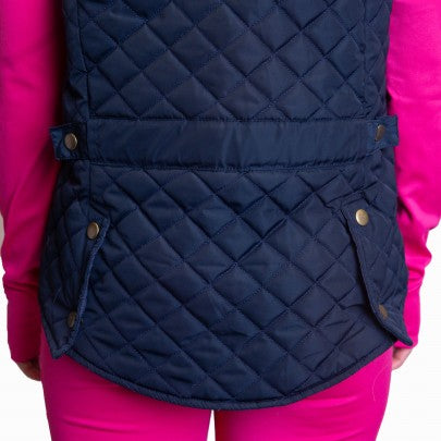 Gallop Womens Navy Gillet
