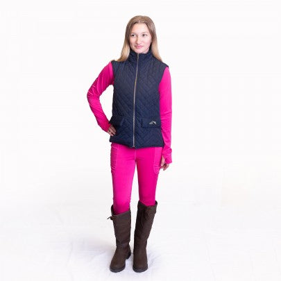 Gallop Womens Navy Gillet