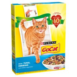 Go-Cat Tuna, Herring & Veg 825g