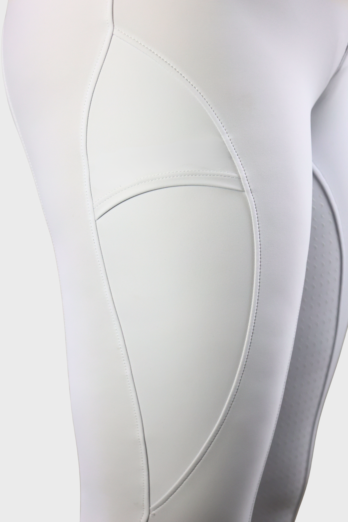 EQUEENE Classic Full Seat Riding Breeches - White