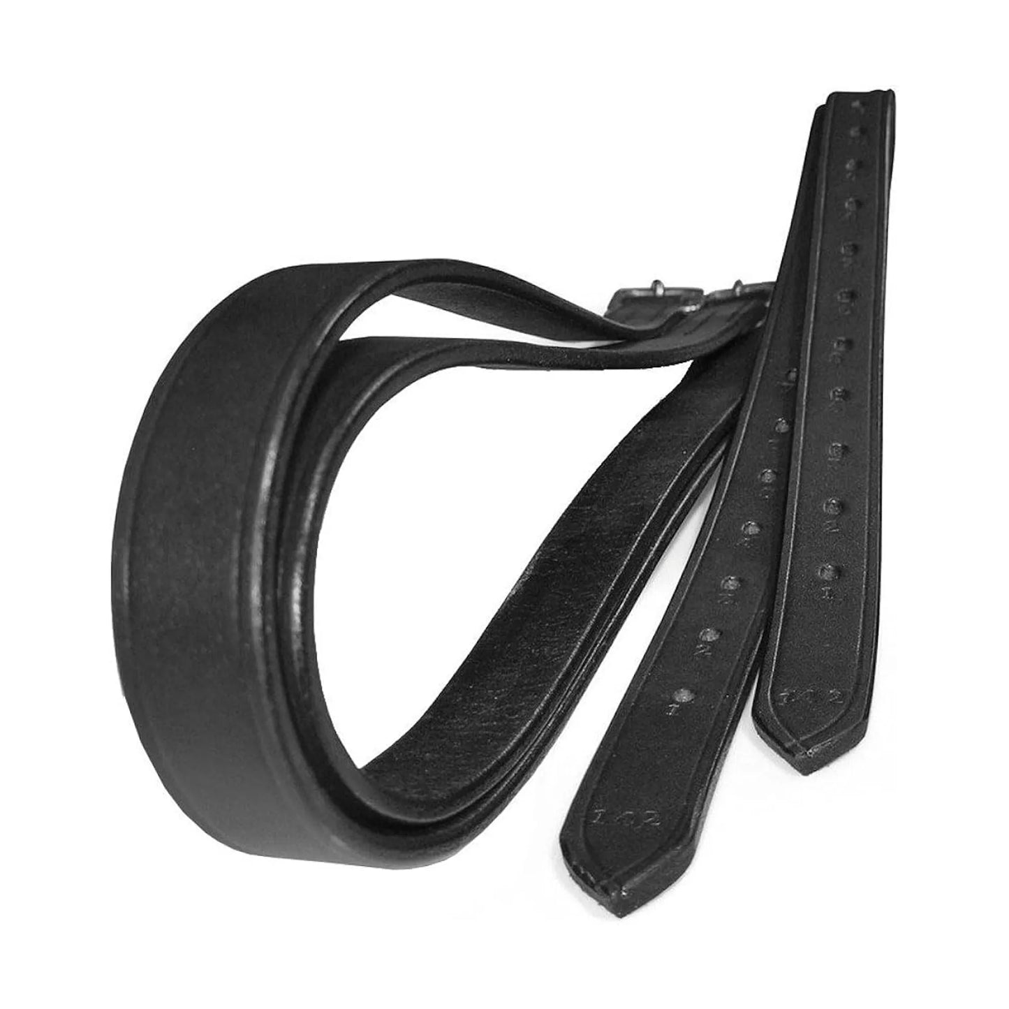 JHL Stirrup Leathers- Black