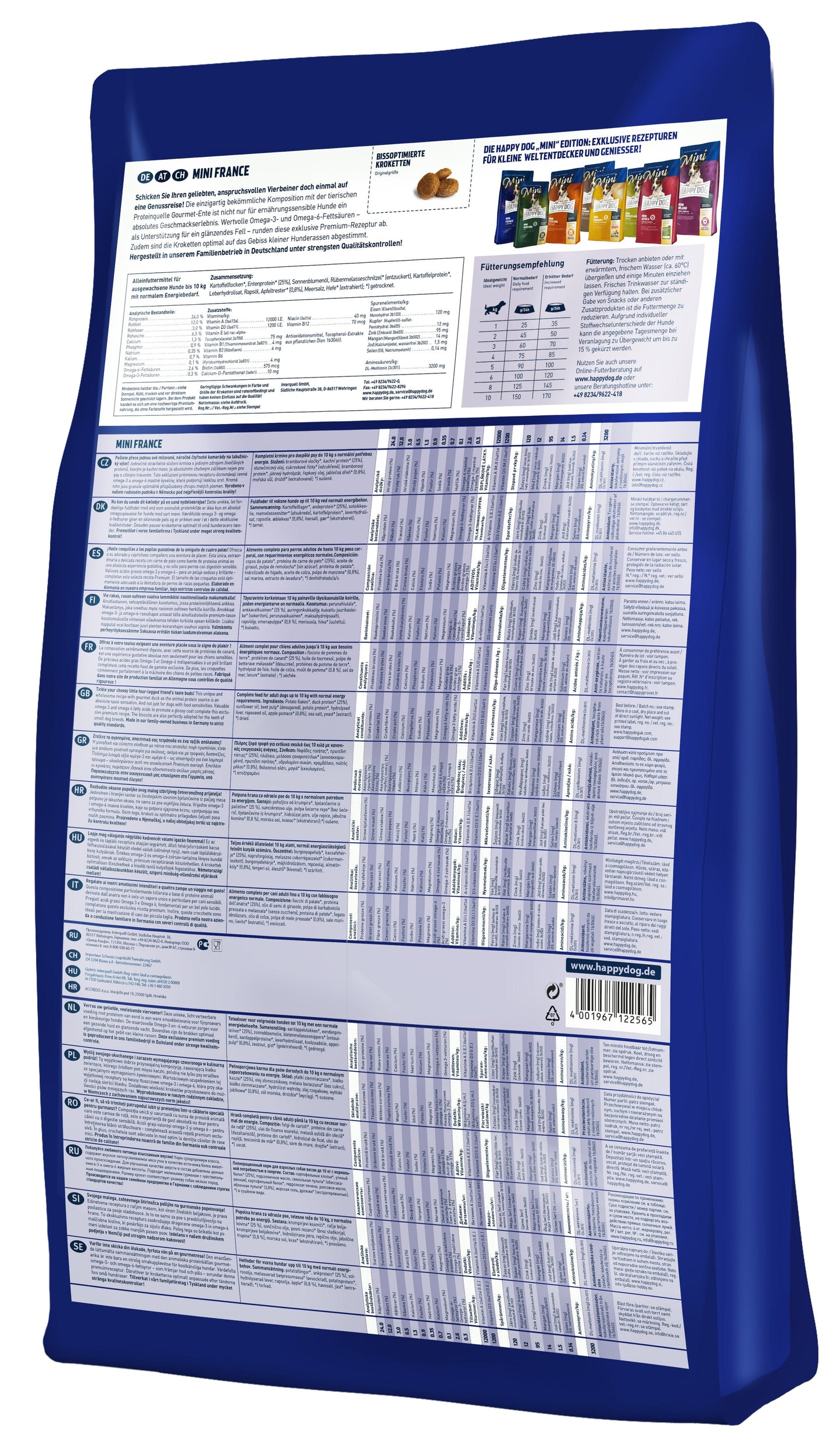 Happy Dog Mini France - Duck & Potato