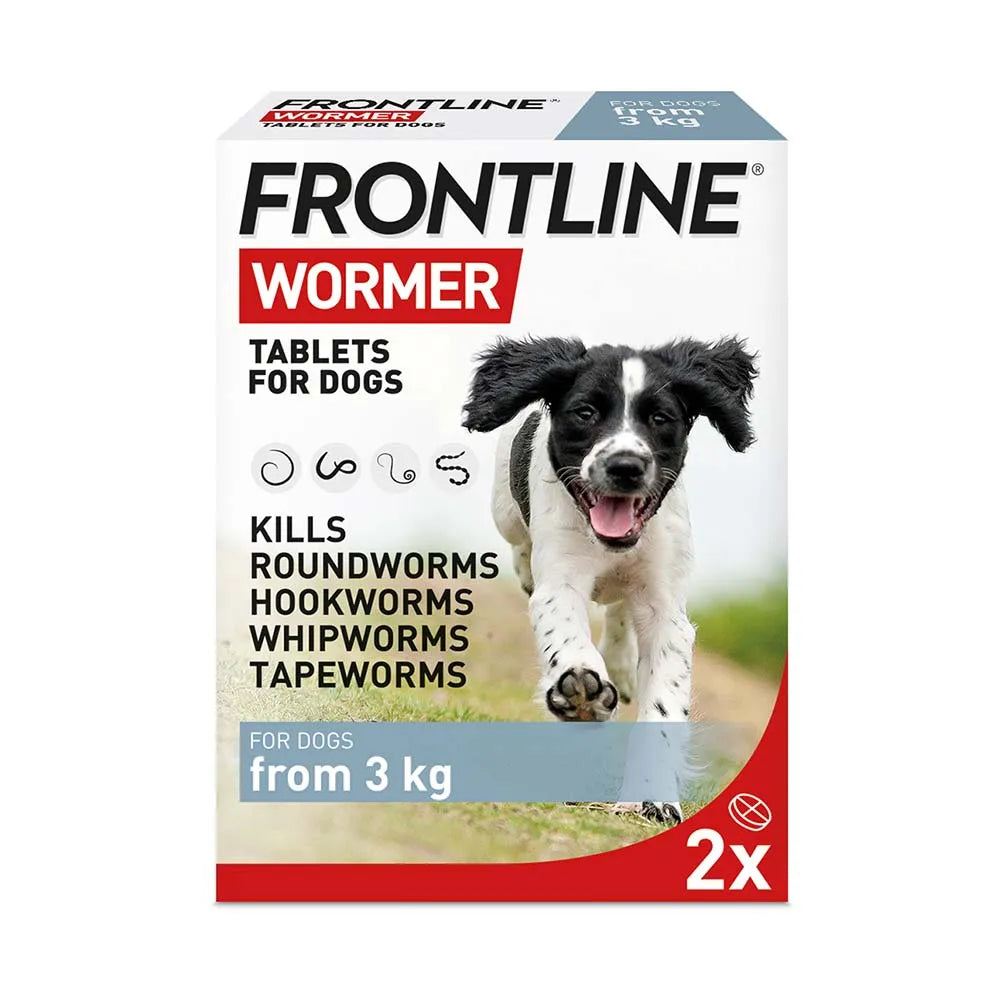 Frontline Worming Tablets for Dogs- 2x Tablets