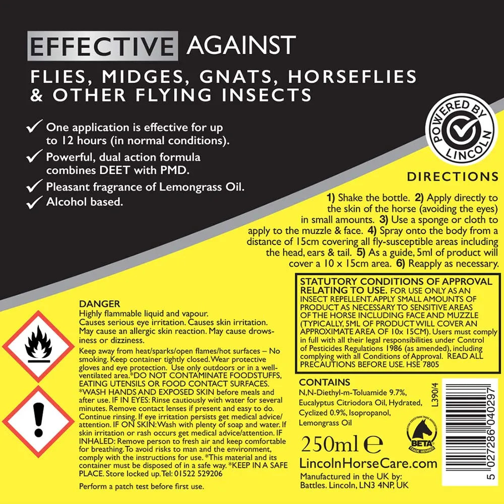 Lincoln Classic Fly Repellent Spray