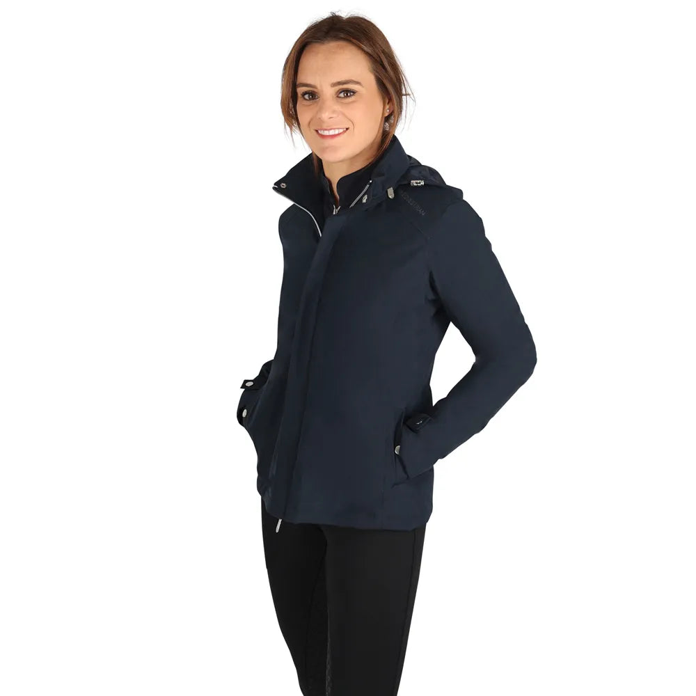Hy Equestrian Elevate Waterproof Jacket- Navy