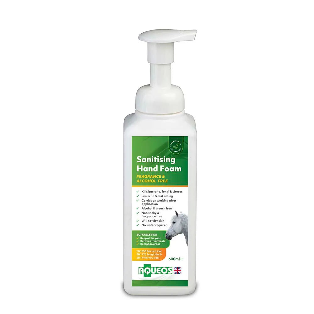 Aqueos Equine Anti-bacterial Hand Sanitizing Foam