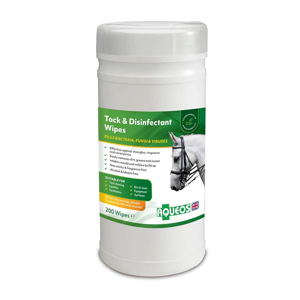 Aqueous Equine Anti-bacterial Tack & Disinfectant Wipes