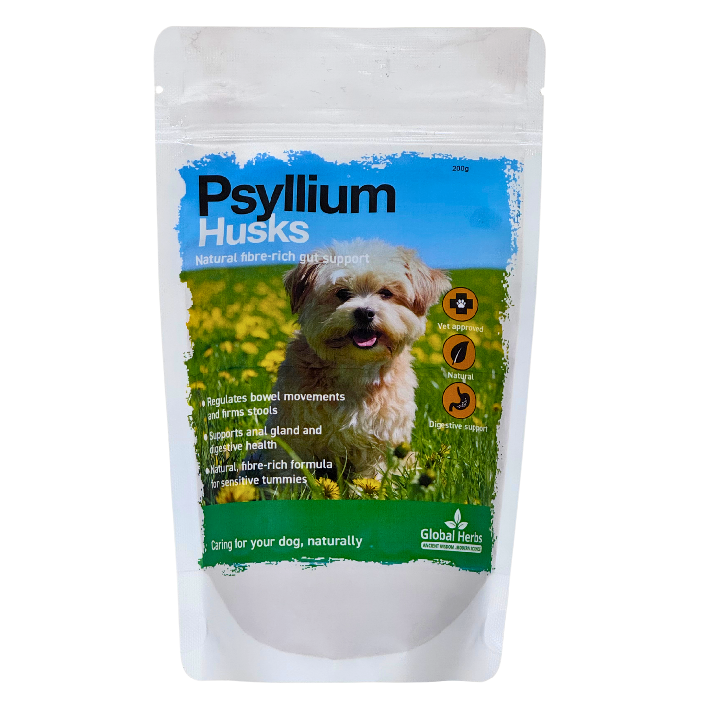 Psyllium 200g - Global Herbs - Canine