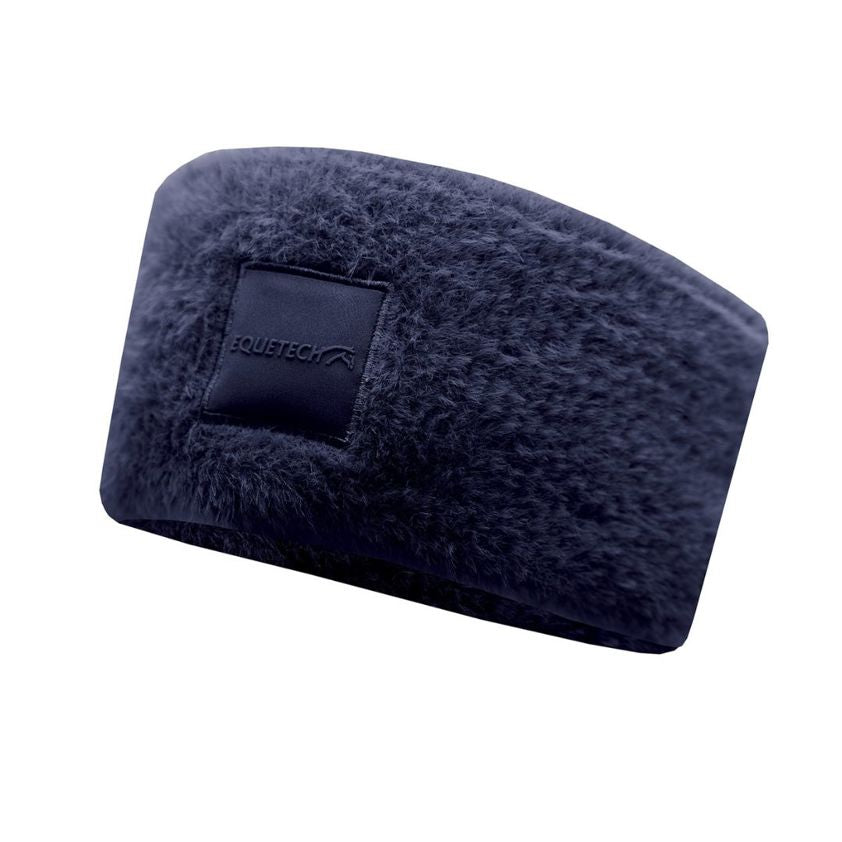 Equetech Supasoft Luxe Fur Headband- Navy or Graphite