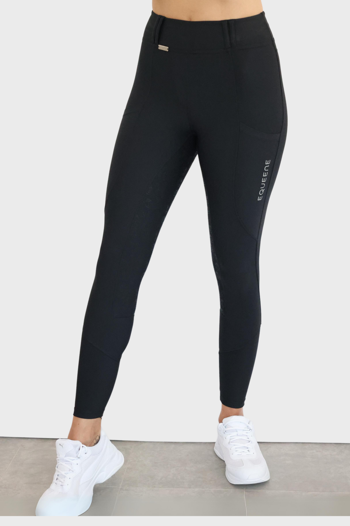 EQUEENE Performance Riding Breeches - Black