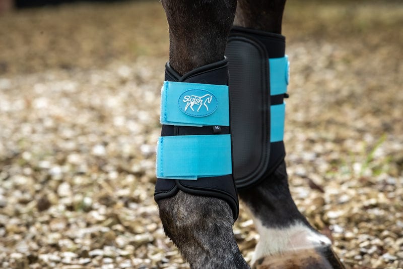 Swish Double Locking Brushing Boots - Blue