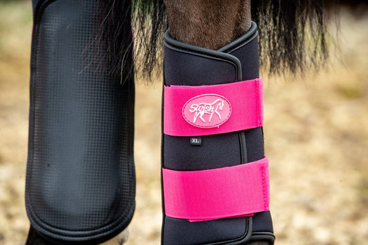 Swish Double Locking Brushing Boots - Pink