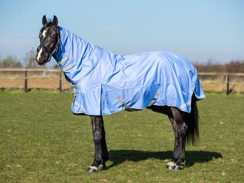 Swish 100g Detachable Neck Turnout Rug - Cornflower