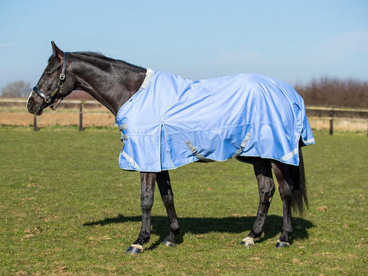 Swish 100g Detachable Neck Turnout Rug - Cornflower