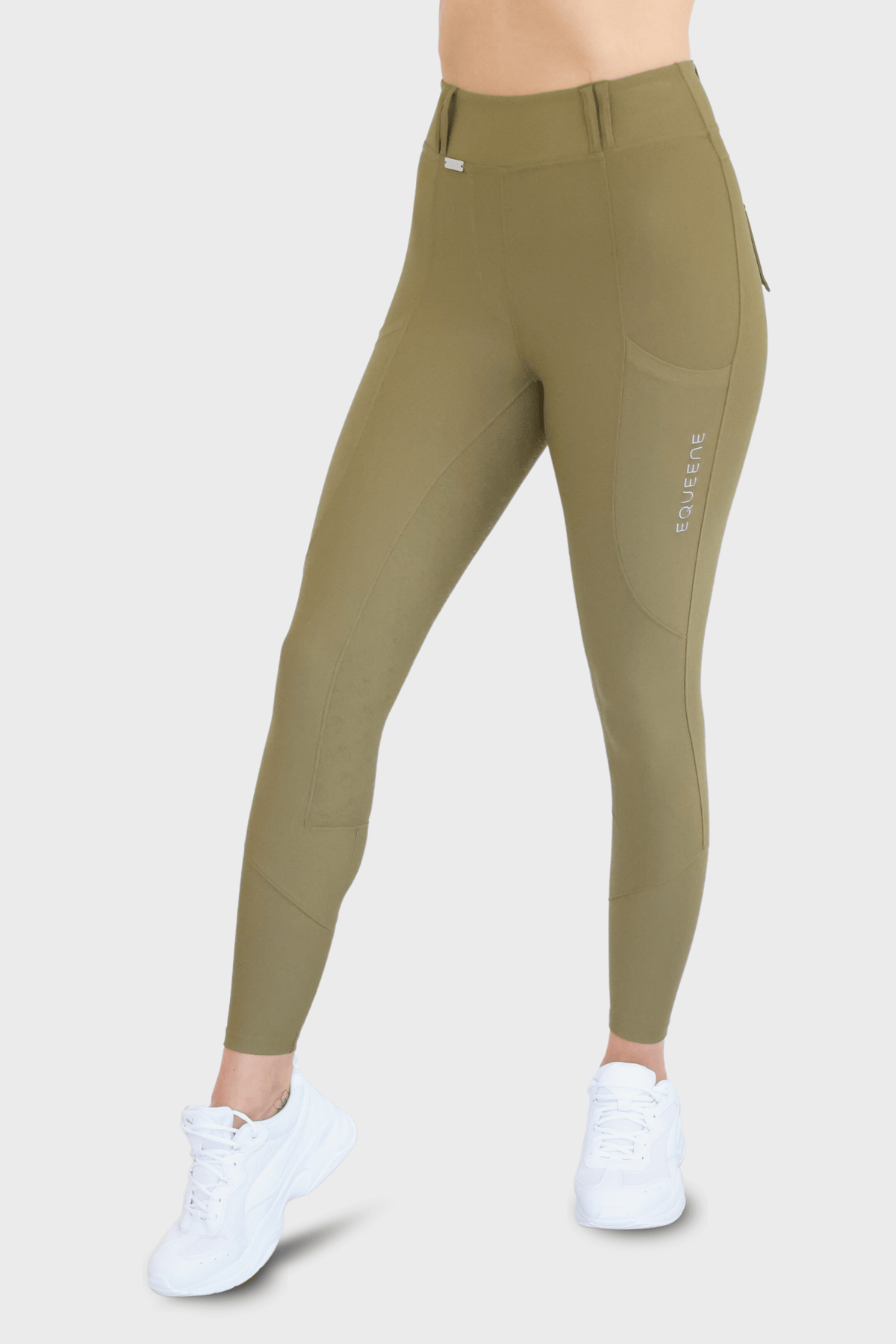 EQUEENE Performance Riding Breeches - Khaki