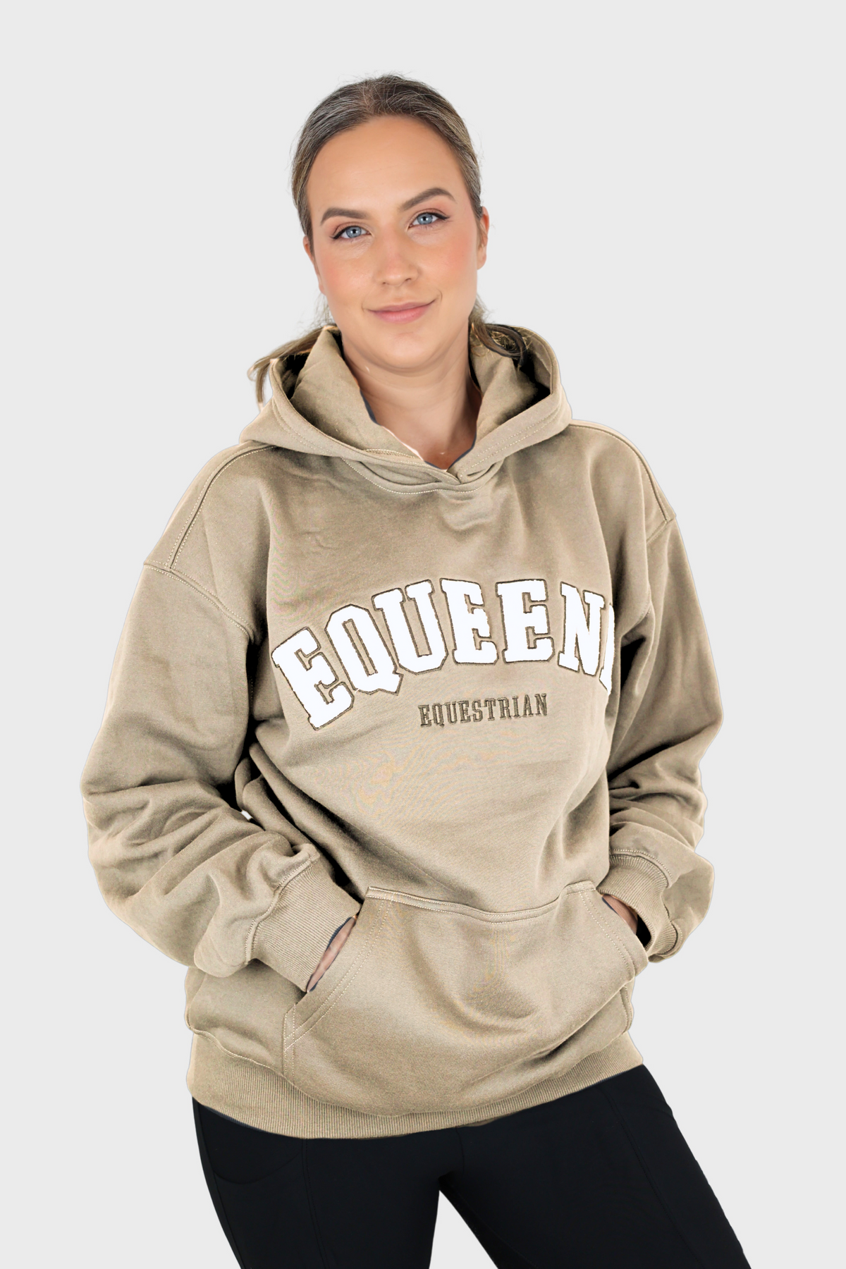 EQUEENE Ellie Oversized Hoodie - Latte