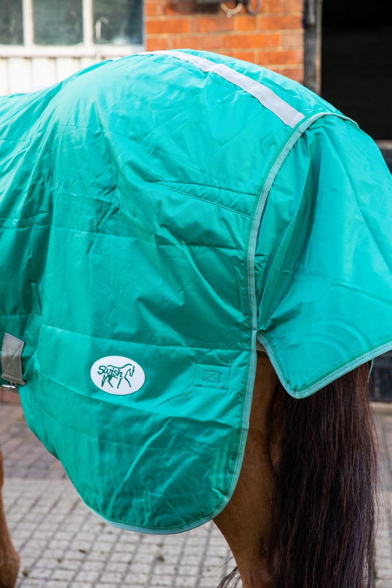 Swish 50g Stable Rug With Detachable Neck - Green