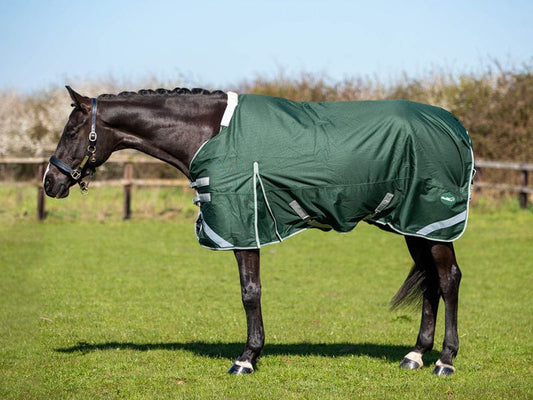 Swish 100g Detachable Neck Turnout Rug - Hunter Green