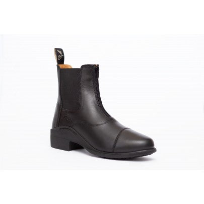 Elegance Leather Padded Zip Boots