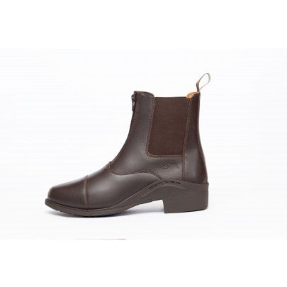 Elegance Leather Padded Zip Boots