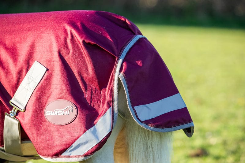 Swish MINI 0g Turnout Rug - Burgundy