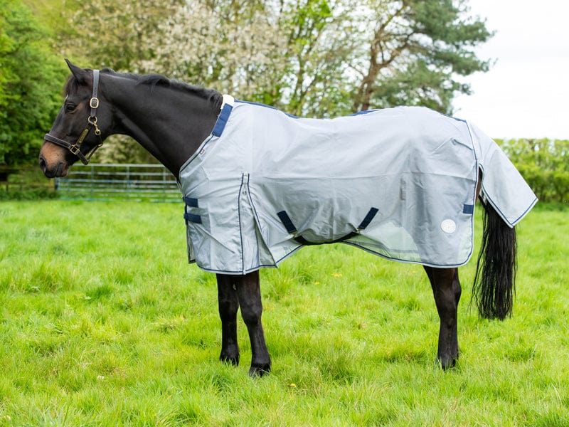 Swish Nylon Fly Cool Rug - Grey/Navy