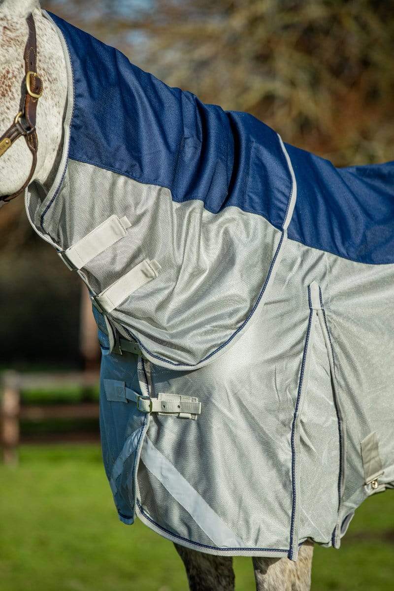 Swish Fly Turnout Combination Rug -Navy (Mesh)