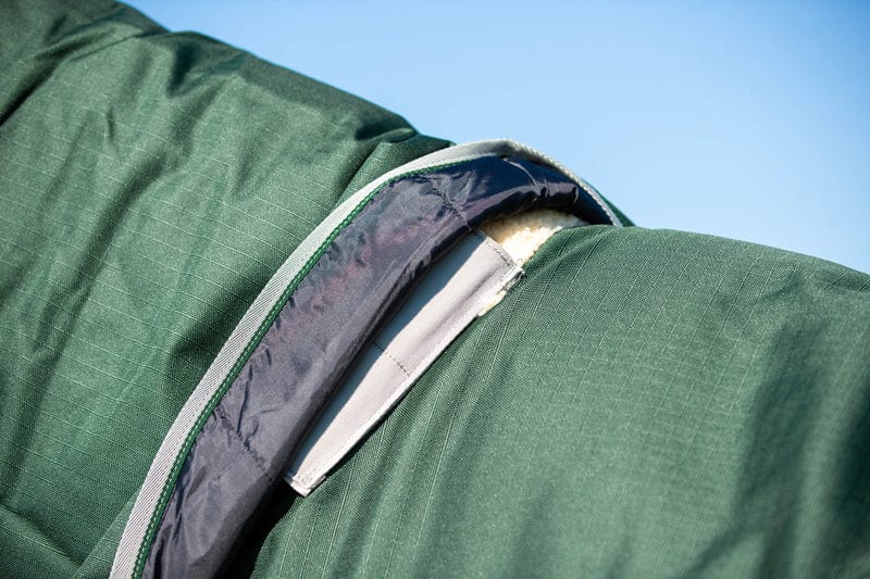 Swish 100g Detachable Neck Turnout Rug - Hunter Green