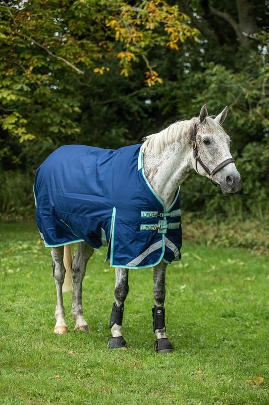Swish 0g Detachable Neck Turnout Rug - Navy